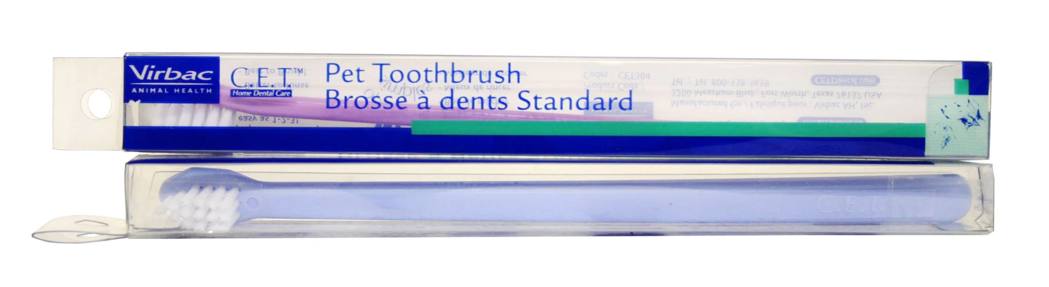 C.E.T. Single-Ended Pet Toothbrush For Dogs & Cats