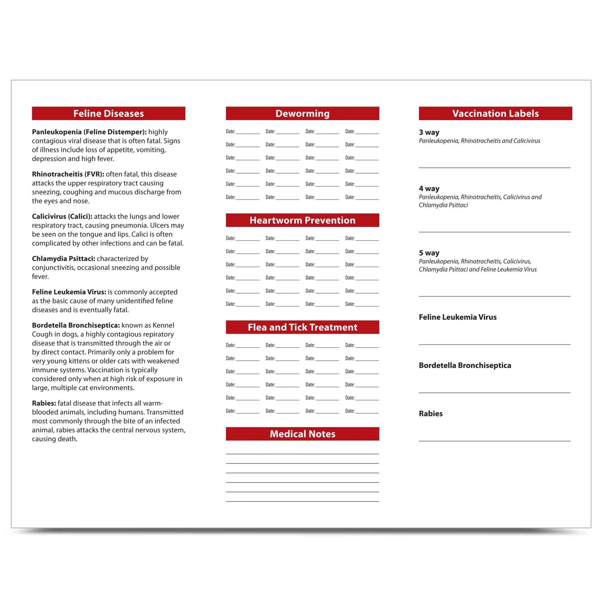 Jeffers Cat Health Record - Image 3