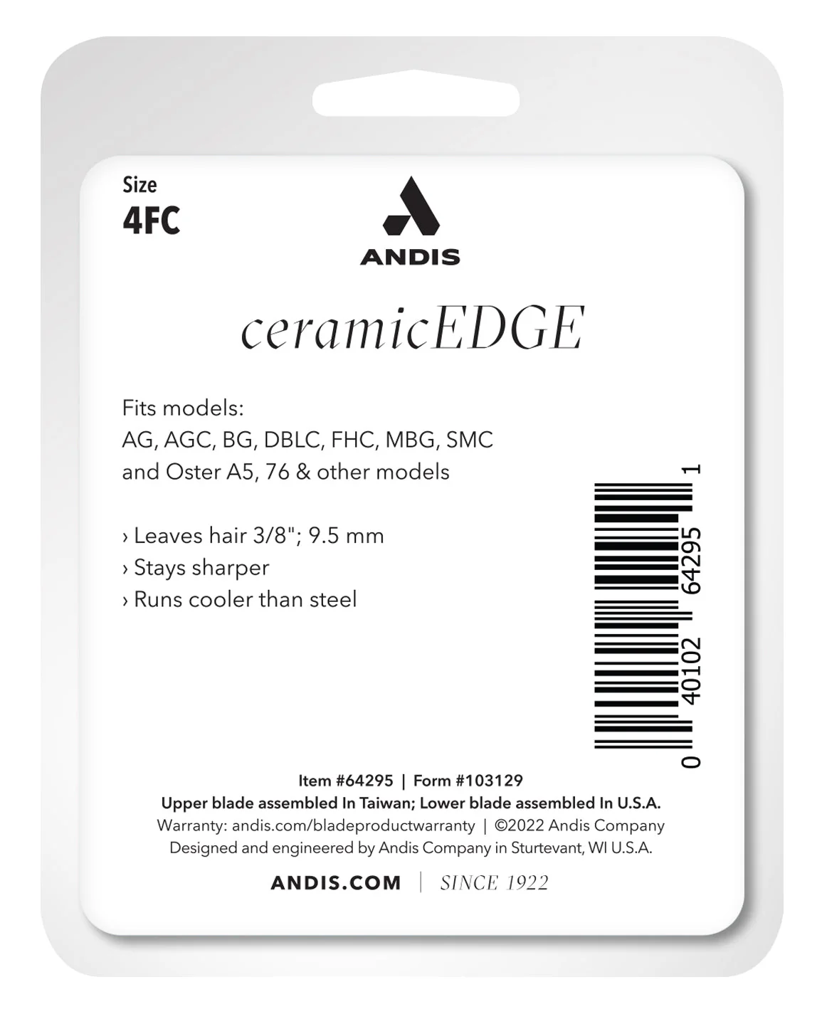 Andis Size 4FC Blade - Image 3