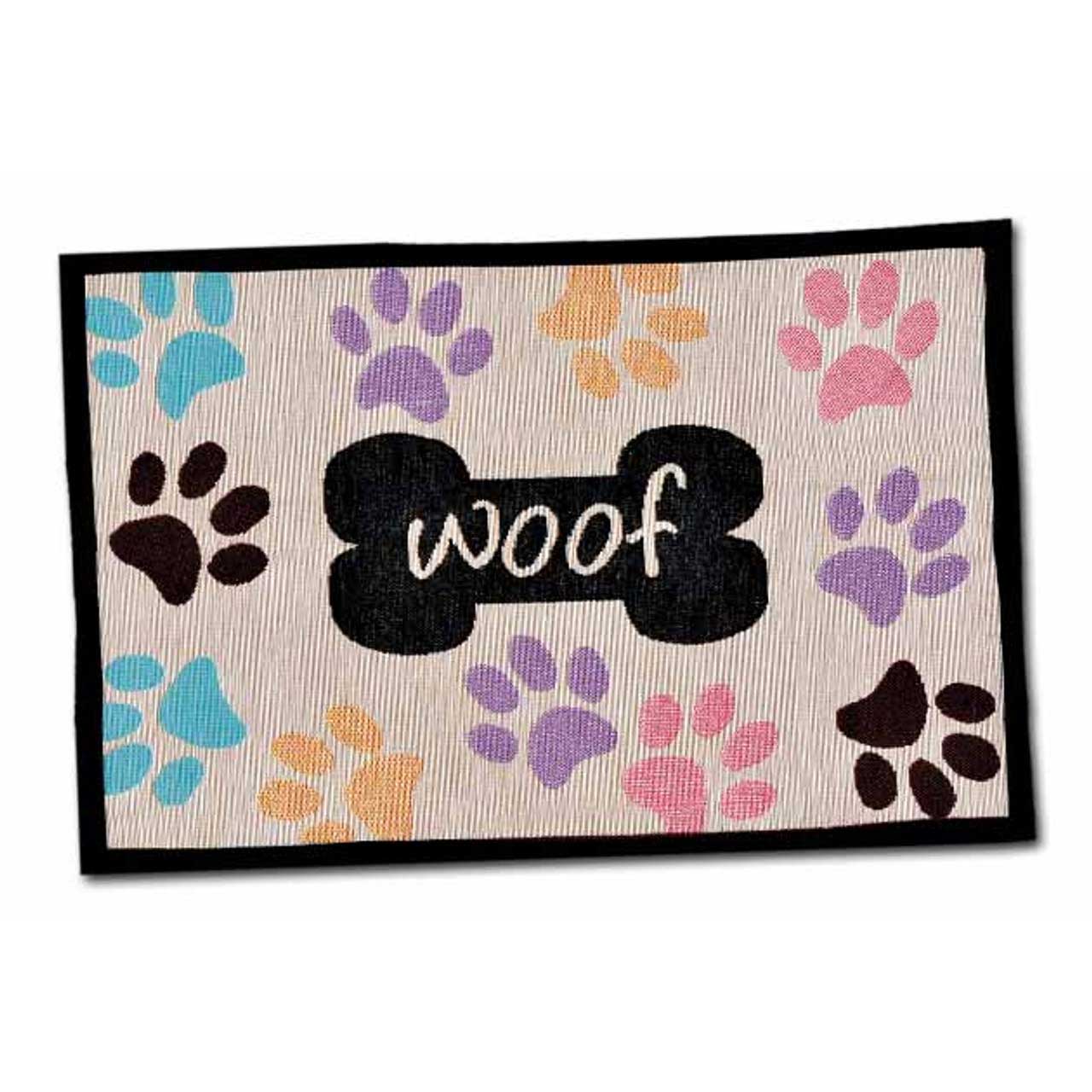 Chenille Fashion Dog Bowl Mat - Image 3