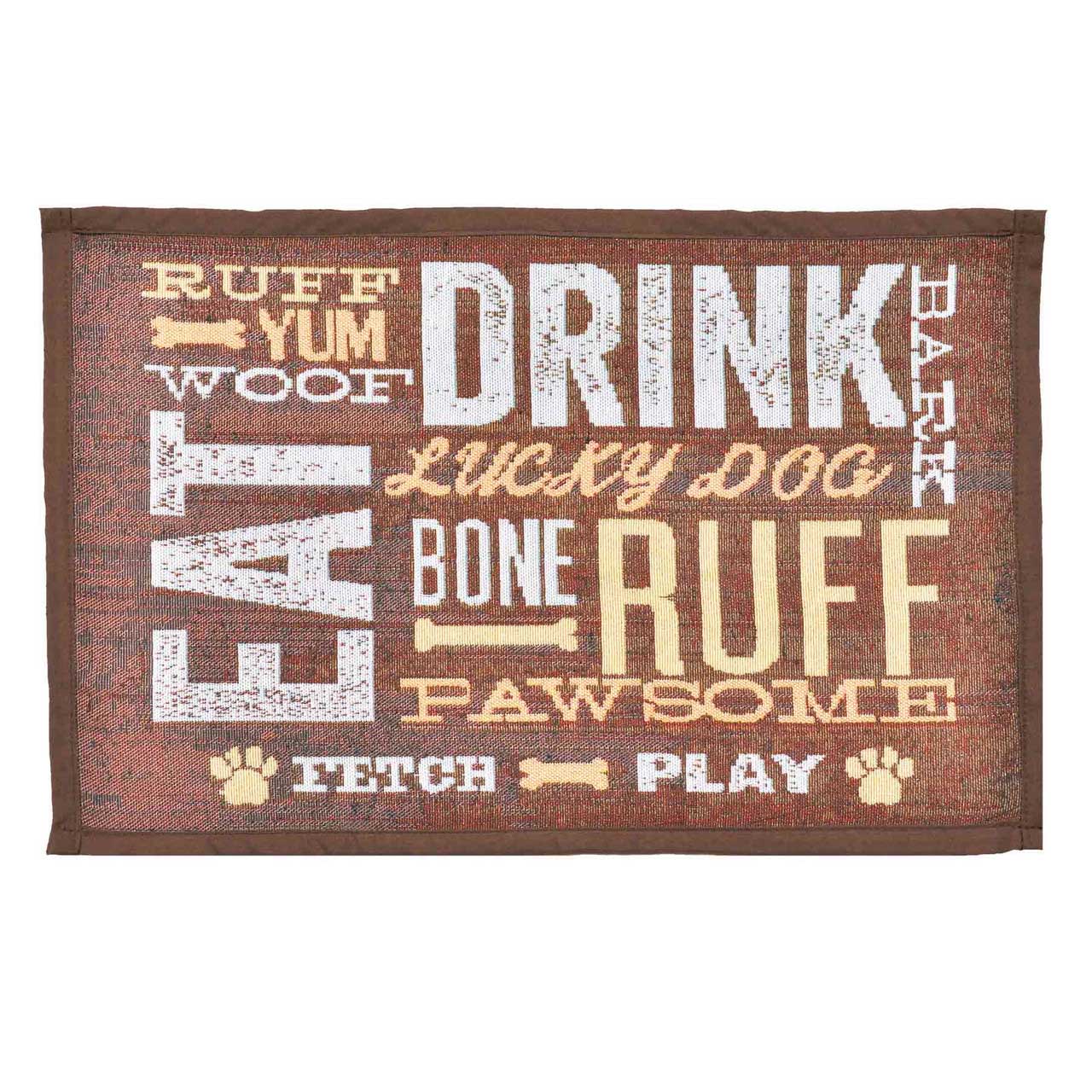 Chenille Fashion Dog Bowl Mat - Image 5