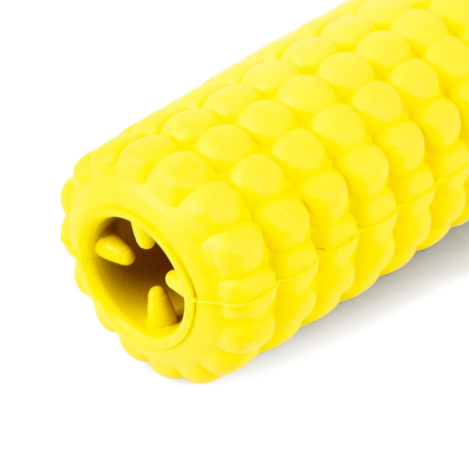 Jeffers Corn Cob Natural Rubber Treat Dispensing Dog Chew Toy with Dental Benefits - Image 10
