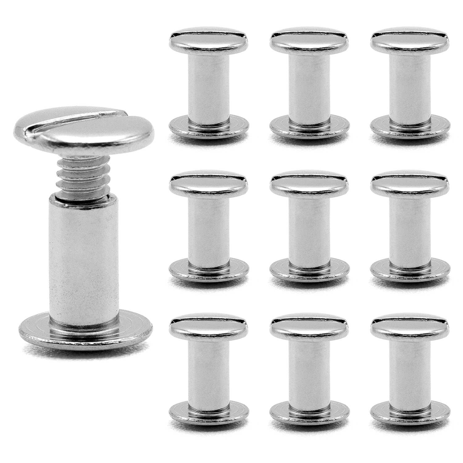 Jeffers Chicago Screws for Leather & Tack, 10 Pack - Image 4