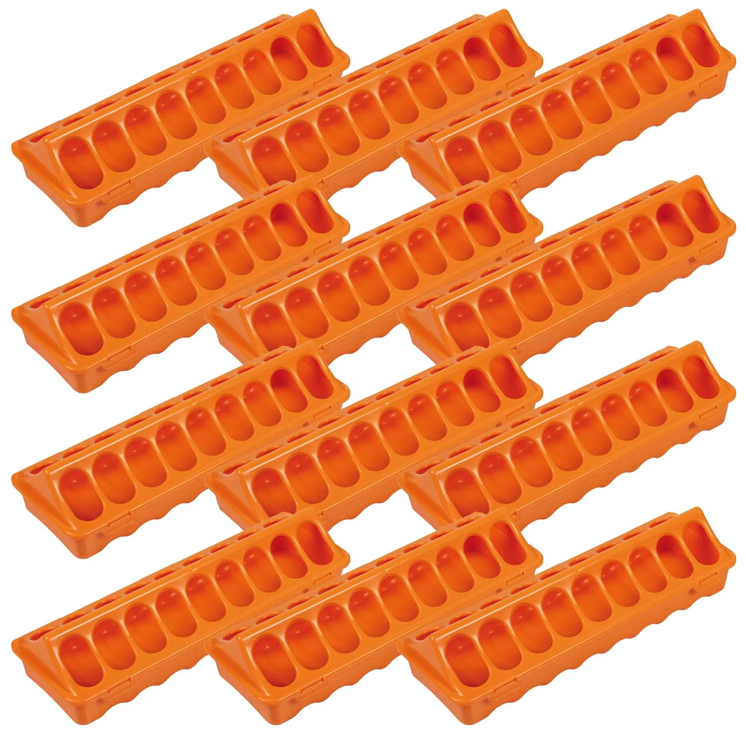 Plastic Ground Chicken Feeder – Chick Feeders, Hinged Lid, Durable Outdoor Poultry Feeder - Image 9