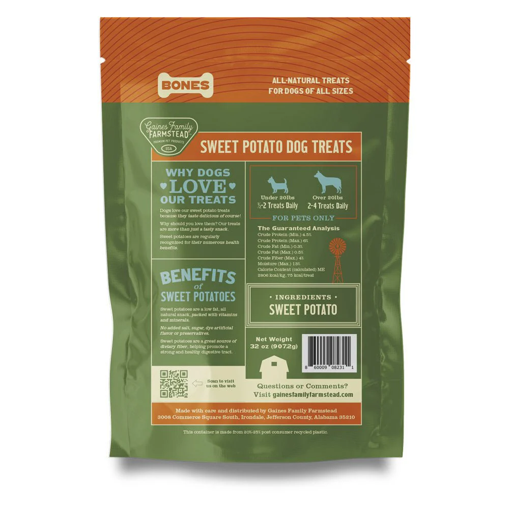 Sweet Potato Bones Dog Treats – All Natural, Limited Ingredient, Oven-Baked, Made in USA - Image 29