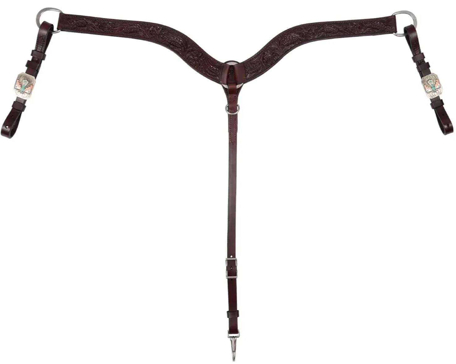 Circle Y Great Oak Breast Collar, Full