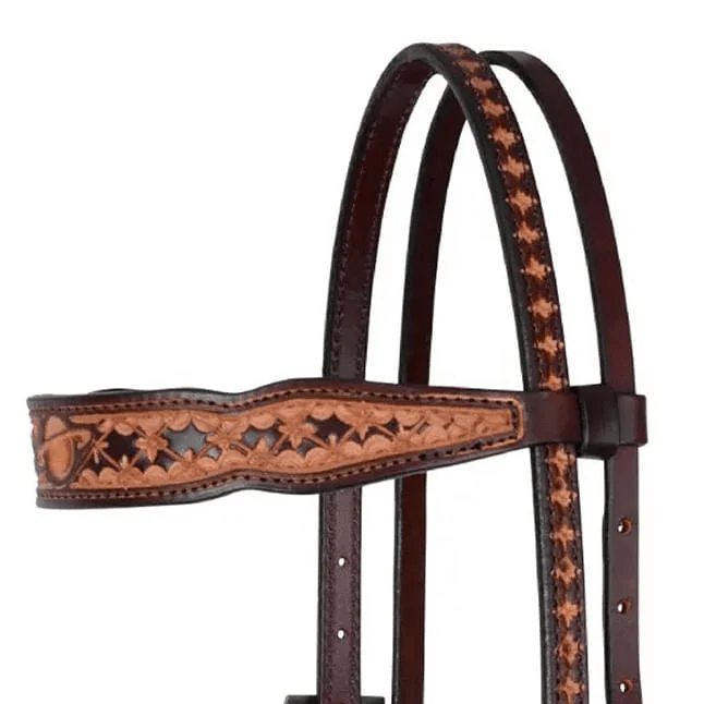 Circle Y Saturn Rising Leather Browband Headstall, Full - Image 2