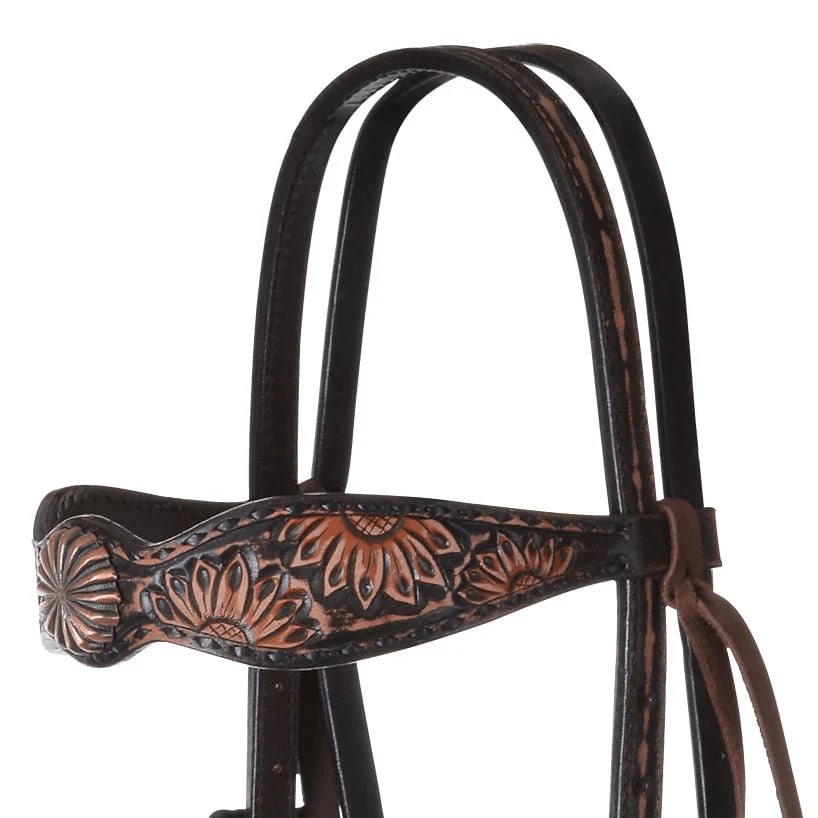 Circle Y Sunflower Headstall - Image 2