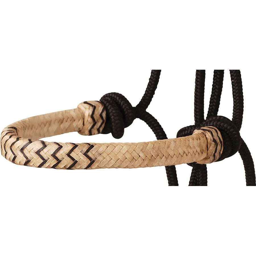 Classic Equine Braided Rawhide Nylon Rope Halter - Image 28