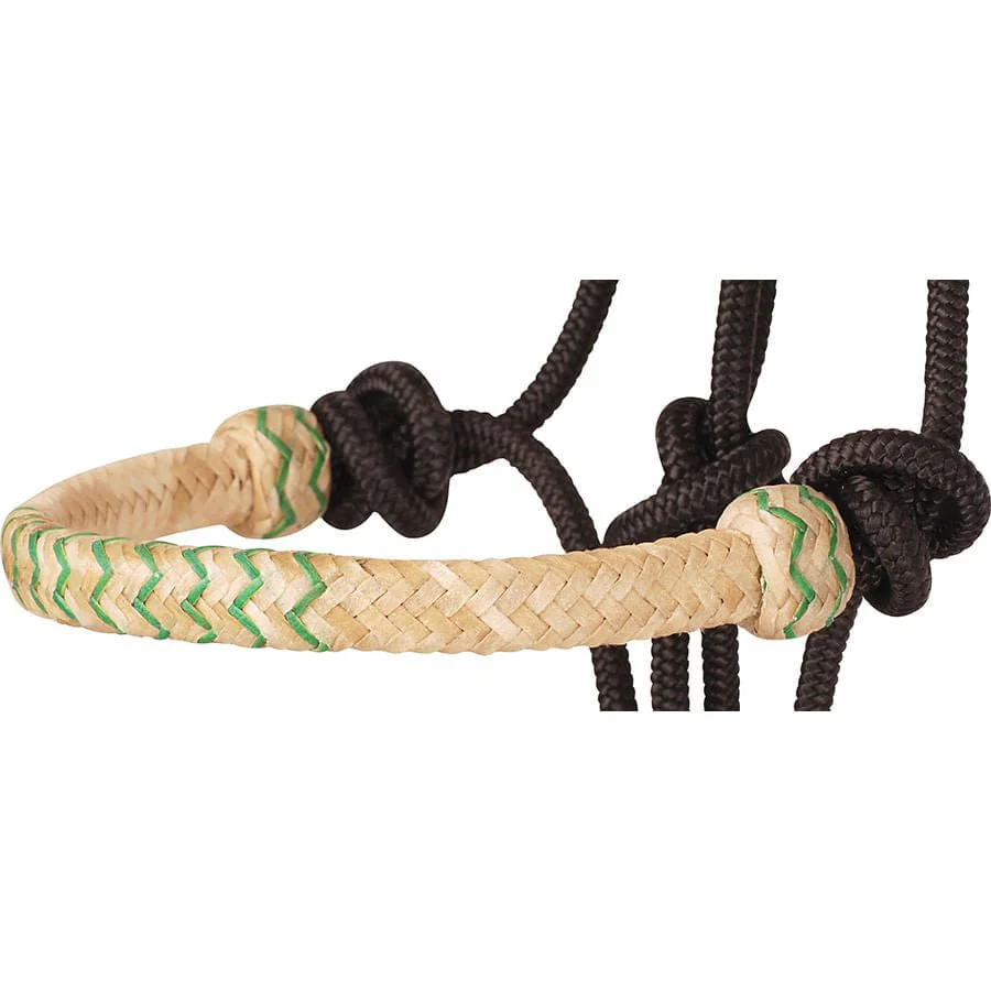 Classic Equine Braided Rawhide Nylon Rope Halter - Image 32