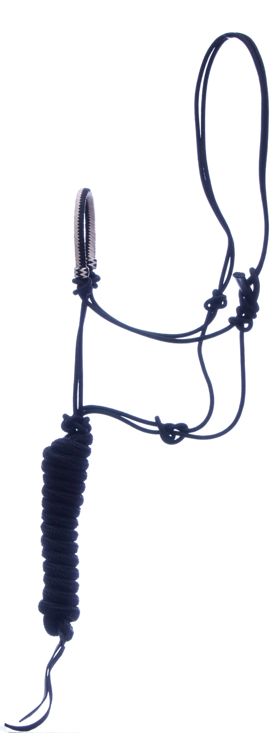 Classic Equine Braided Rawhide Nylon Rope Halter - Image 47
