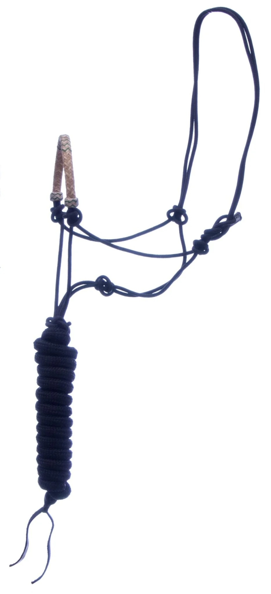 Classic Equine Braided Rawhide Nylon Rope Halter - Image 5