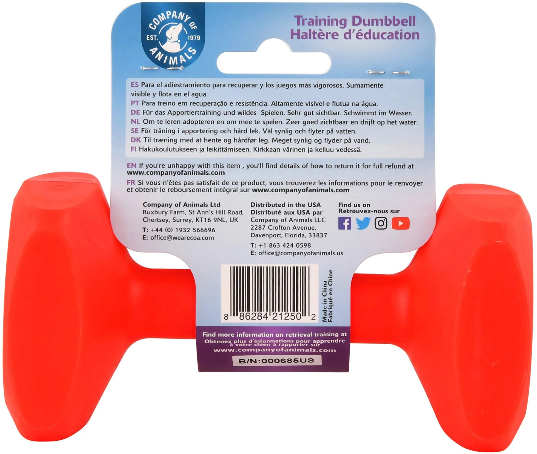 CLIX Training Dumbbells, Red - Image 8