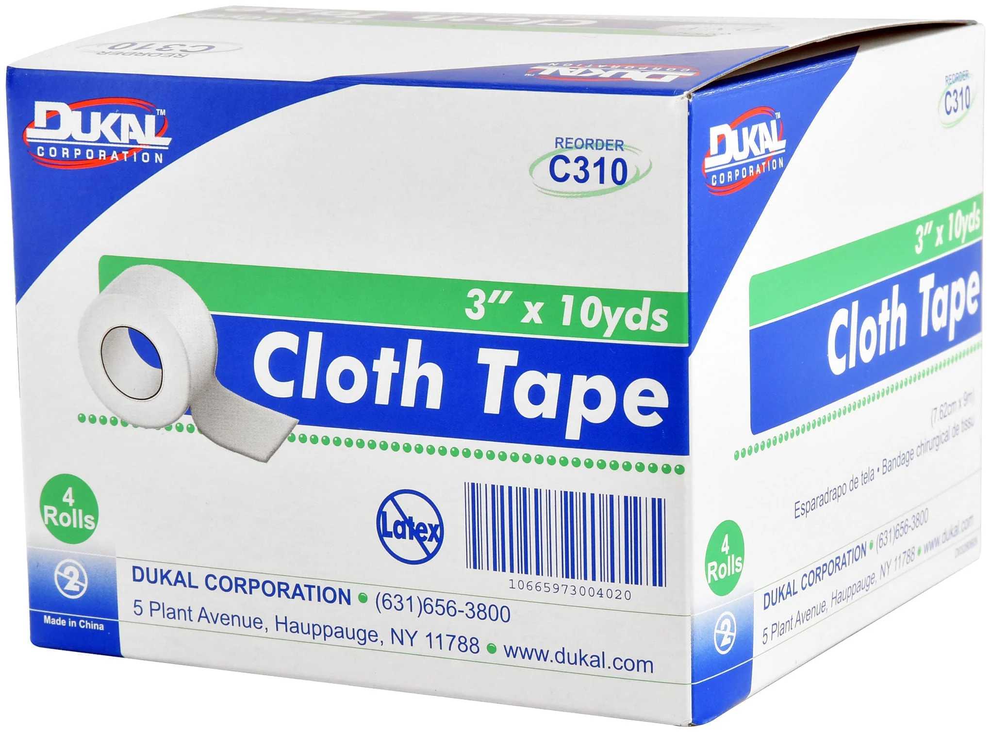 Cloth Surgical Tape, Hypoallergenic, Latex-Free, Tearable & Breathable