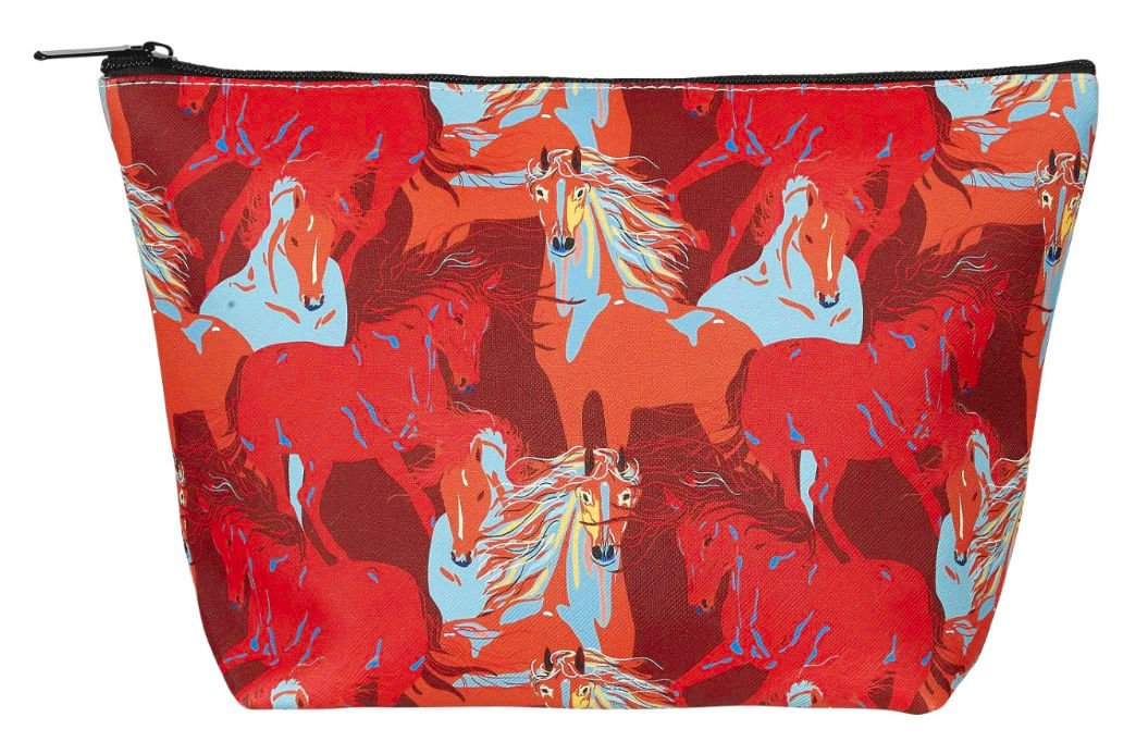 Colorful Horses Cosmetic Pouch - Image 2