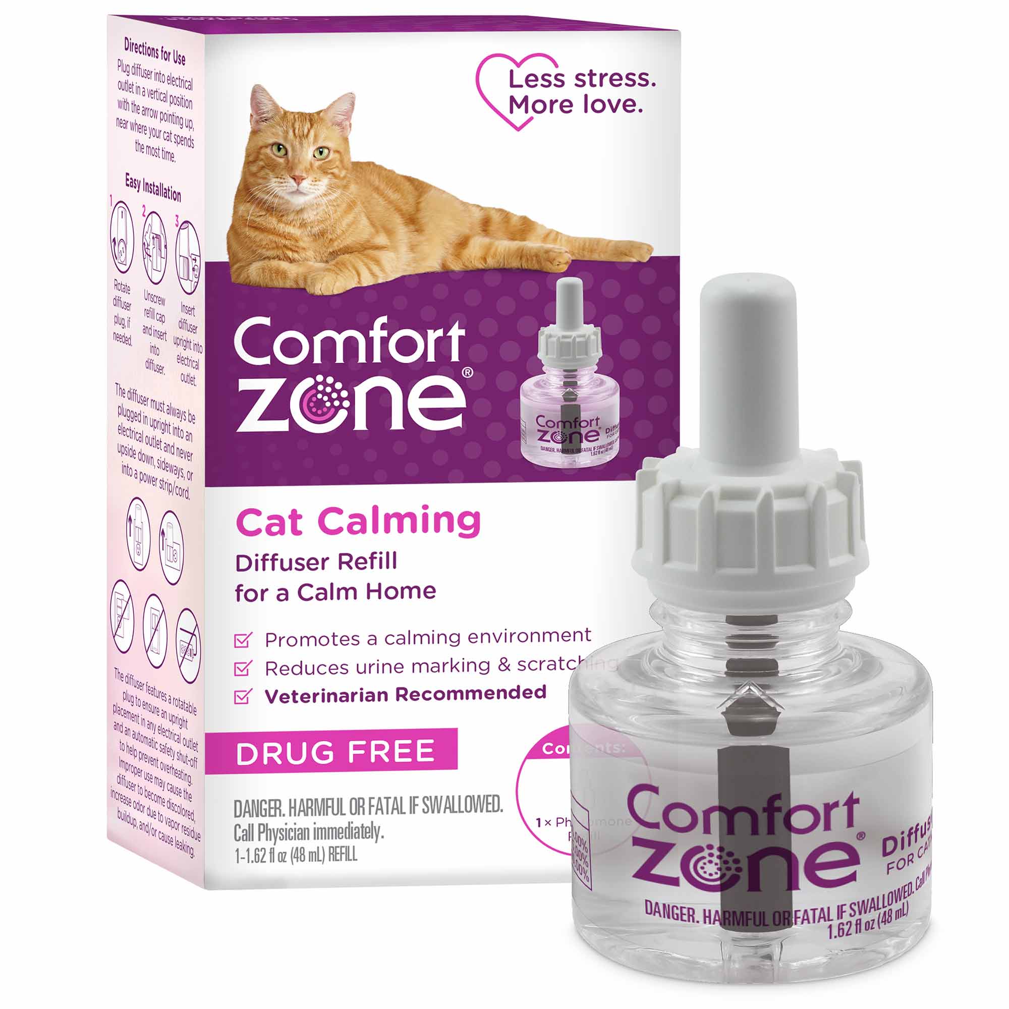Comfort Zone Cat Calming Diffuser & Refills for Cats & Kittens - Image 9