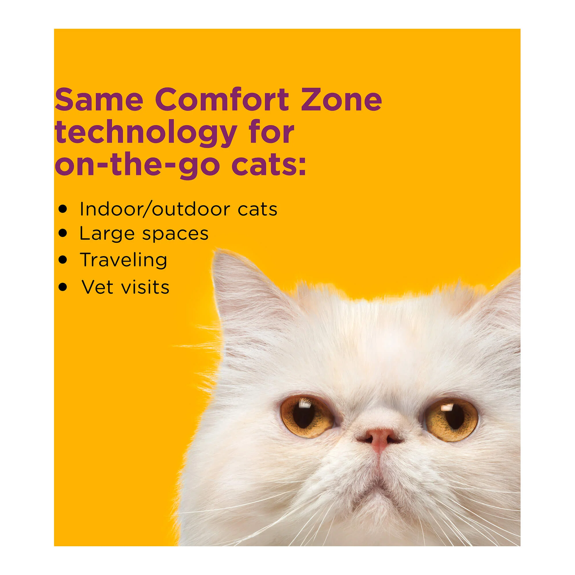 Comfort Zone Cat Calming Pheromone Collar, Anxiety & Stress Relief Aid, Breakaway Design, White - Image 9