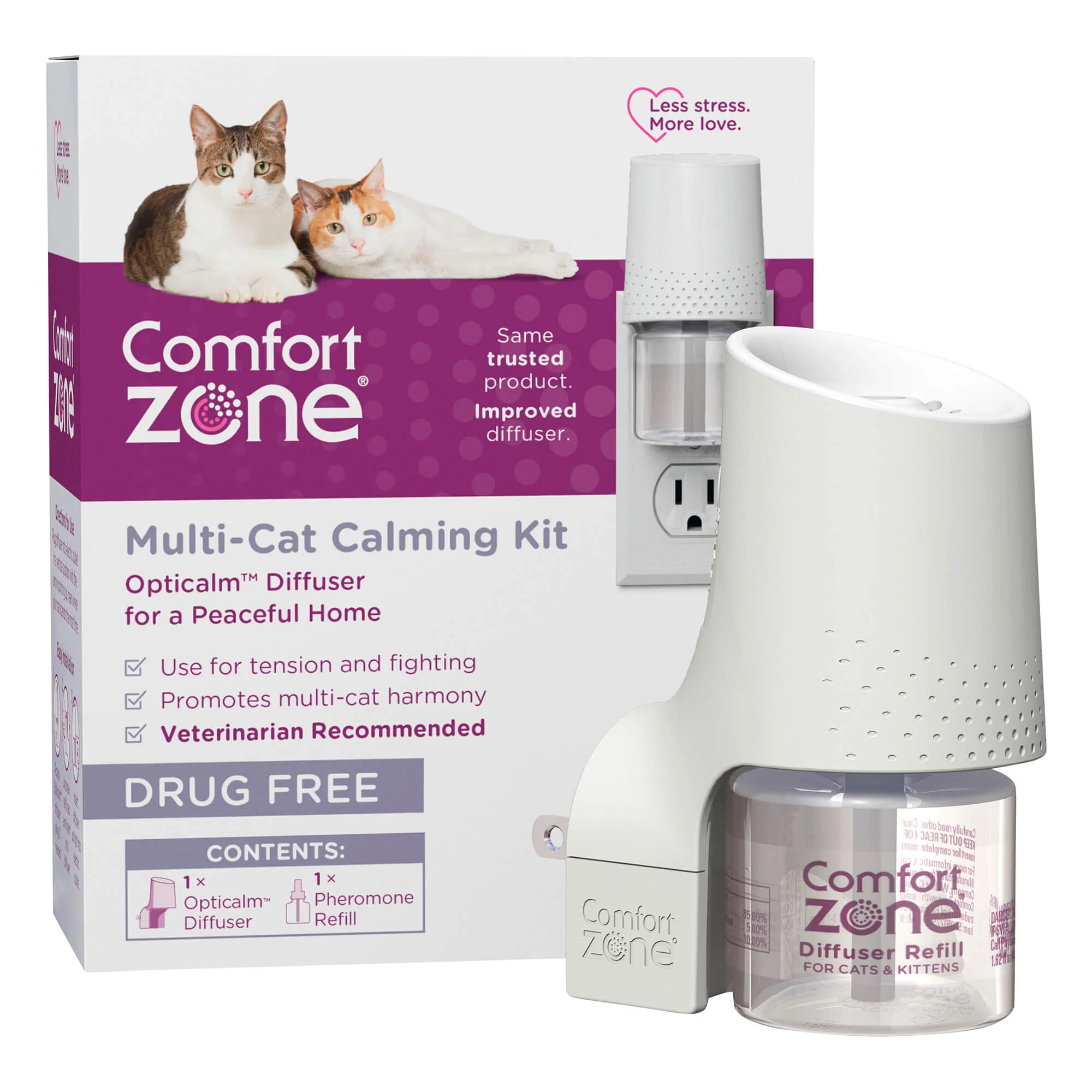 Comfort Zone Multi Cat Calming Diffuser & Refills – Pheromone Stress Relief - Image 18