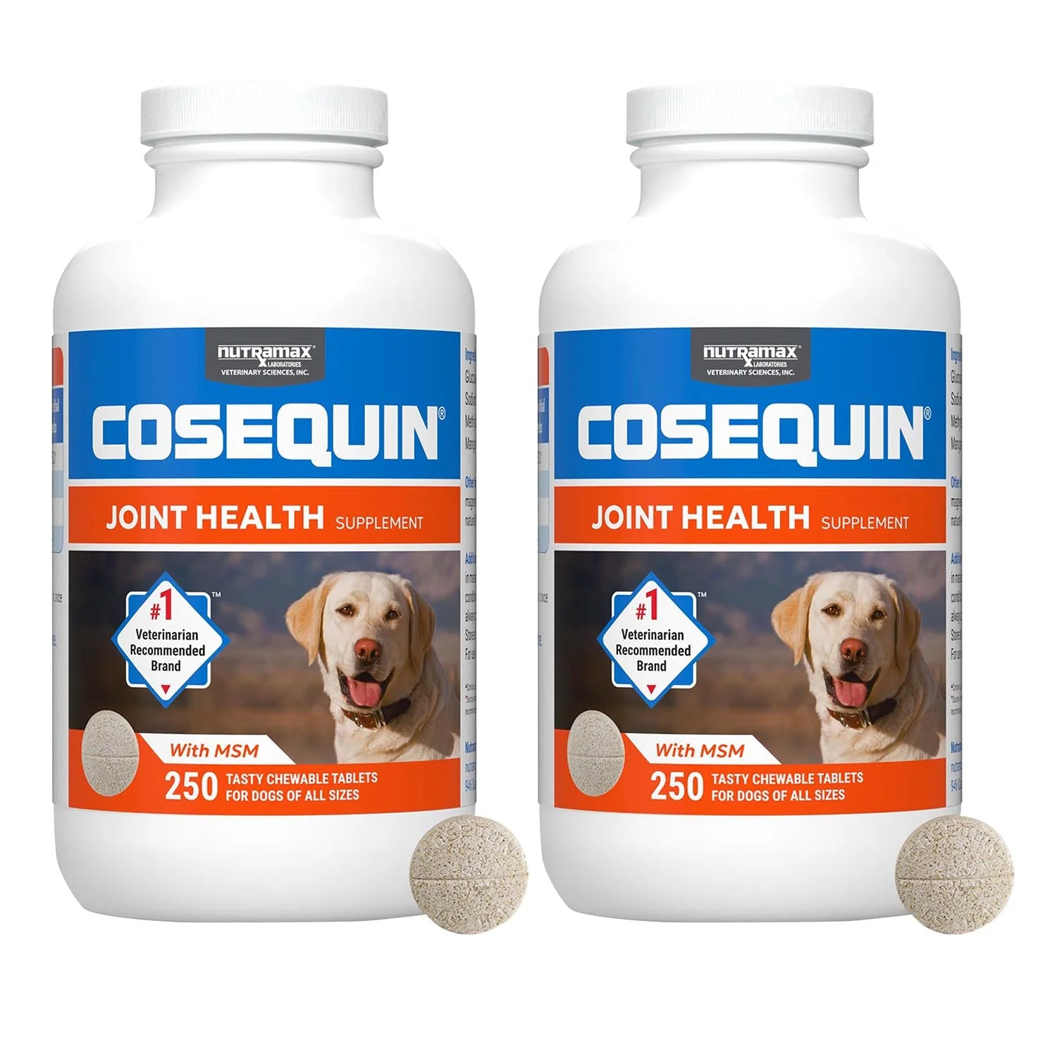 Nutramax Cosequin Maximum Strength Joint Health Plus MSM Supplement for Dogs, Chewable Tablets - Image 26