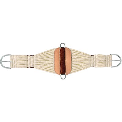 Mustang Cowboy Roper Cinch, 29 Strand, White - Image 3