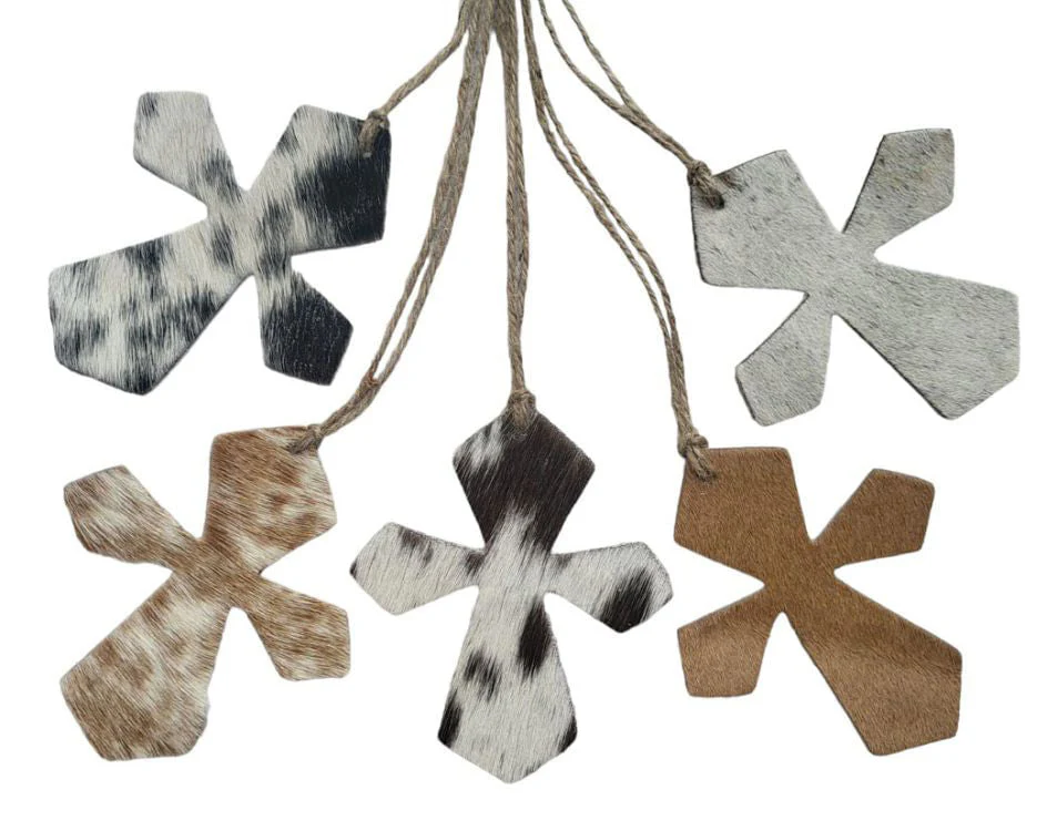 Cowhide Leather Christmas Ornament - Image 4