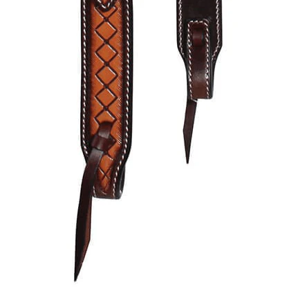 Professional's Choice Crosshatch One Ear Headstall, Brown - Image 5
