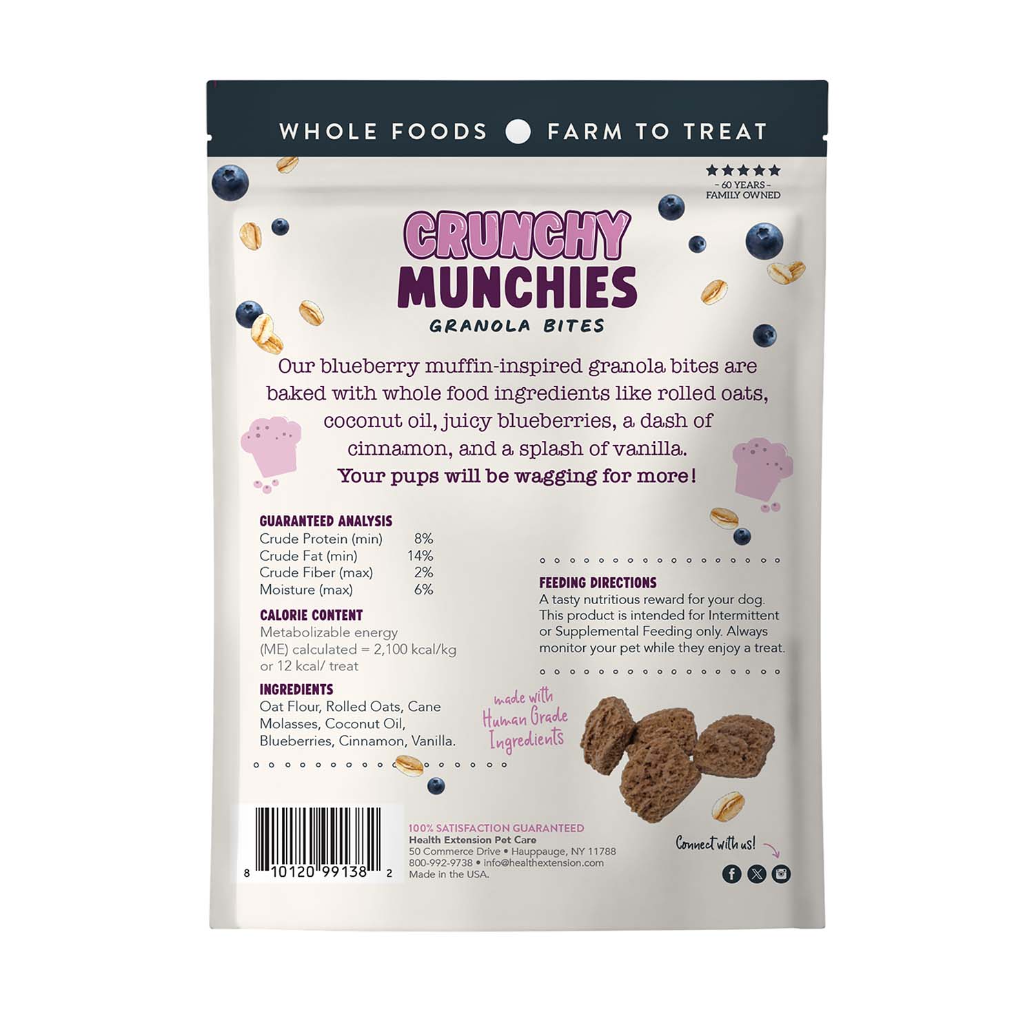 Crunchy Munchie Natural Treats for Dogs, 5 oz - Image 2