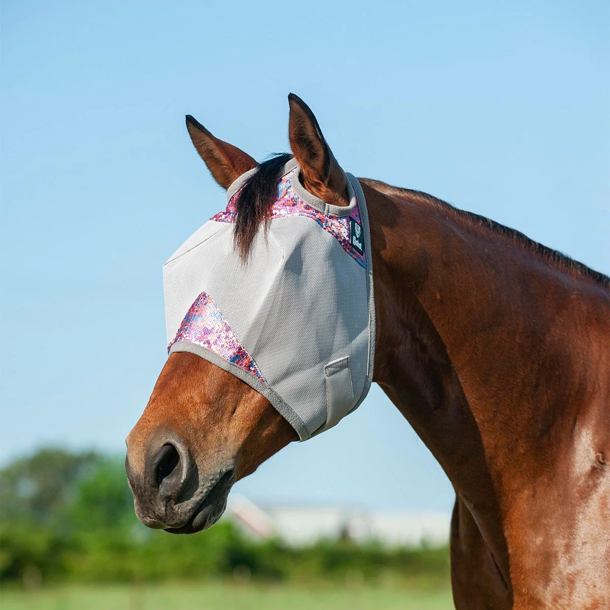 Cashel Crusader Fly Mask for Horses with Forelock Hole and UV Sun Block - Image 5