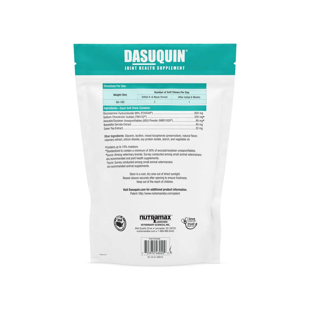 Nutramax Dasuquin for Dogs, Joint Health Supplement, Glucosamine, Chondroitin, ASU and More, Soft Chews - Image 4
