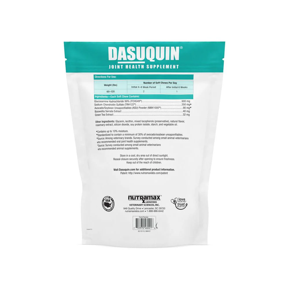 Nutramax Dasuquin for Dogs, Joint Health Supplement, Glucosamine, Chondroitin, ASU and More, Soft Chews - Image 6
