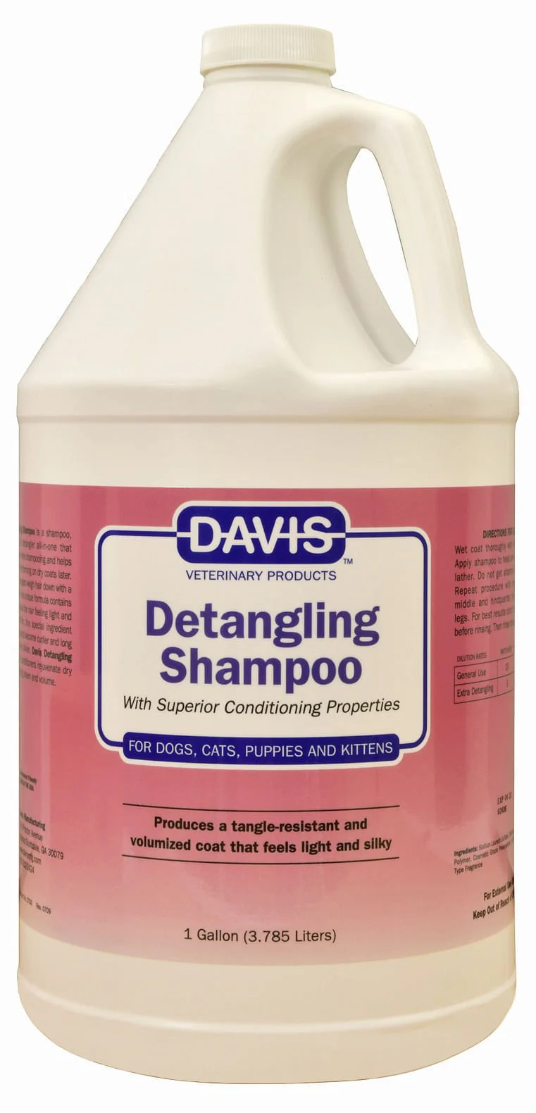 Davis Detangling Shampoo Silicone Free Dog and Cat Shampoo, Conditioner and Detangler - Image 4