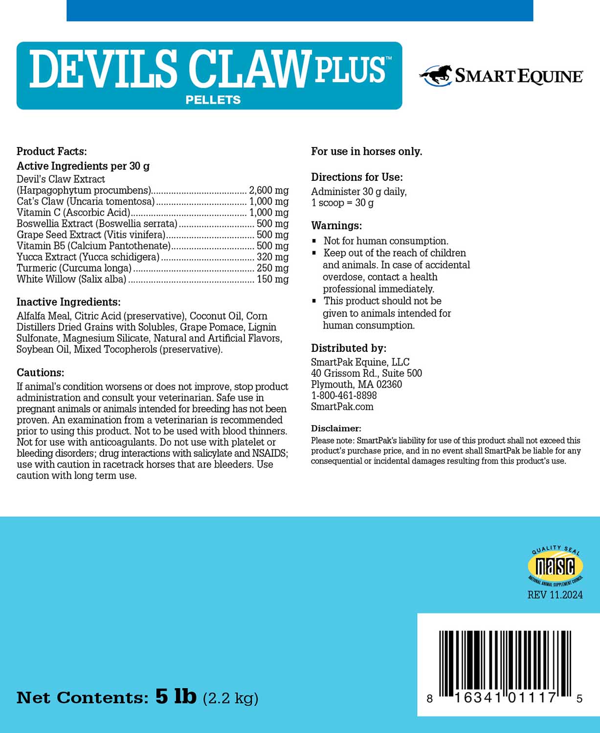 Devil's Claw Plus, Joint Support for Horses, Pellets - Image 2