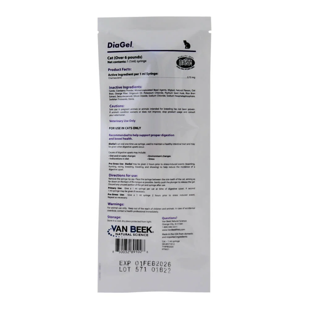 DiaGel Digestive Gel for Kittens & Cats – Fast-Acting Diarrhea Relief - Image 3
