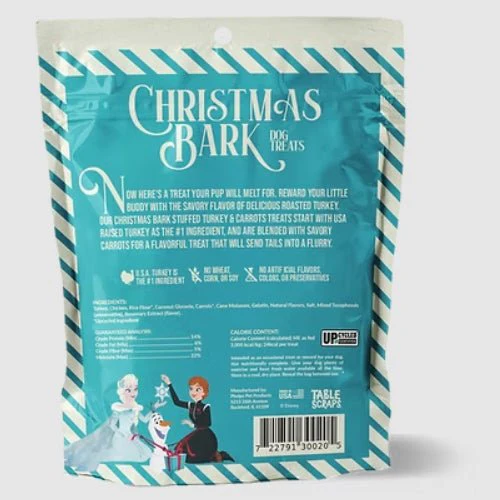 Disney Christmas Bark Jerky Dog Treats, 5 oz Roast Beef, Turkey & Pineapple Flavors, Grain-Free, Healthy Soft Holiday Treats, Made in USA - Image 6