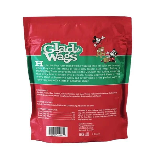 Disney Glad Wags Dog Treats - Chicken, Beef, Turkey & Pork Homestyle Jerky, Grain-Free, 12 oz, Made in USA - Image 2
