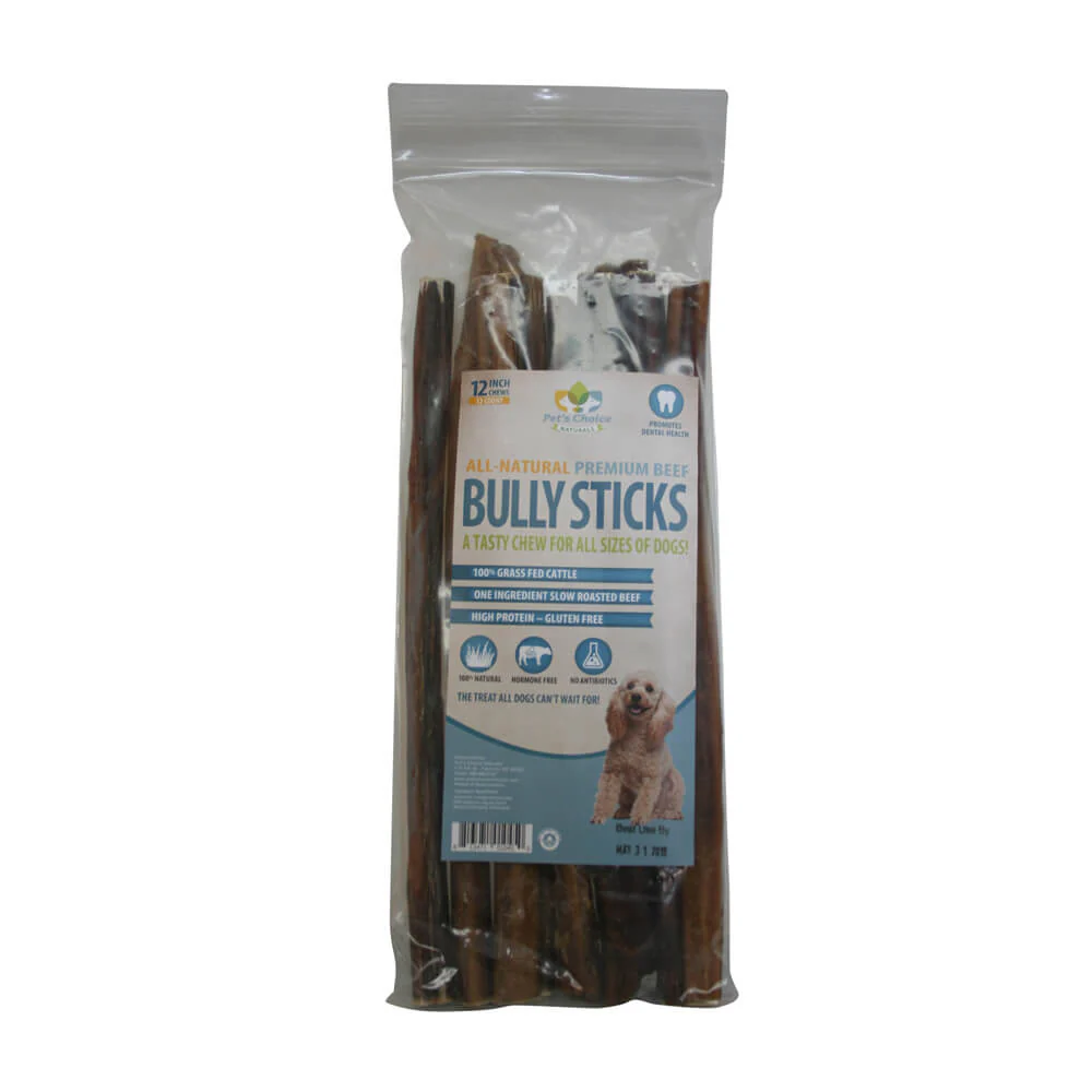 Dog Bully Sticks Premium All Natural Dog Pizzle Chews, 12" - Image 6