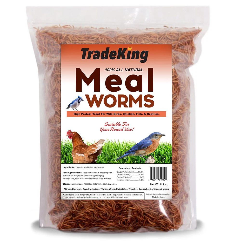 Dried Mealworms for Wild Birds, Chickens, Fish, & Reptiles - Image 11