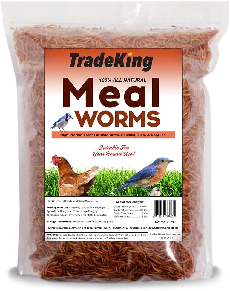 Dried Mealworms for Wild Birds, Chickens, Fish, & Reptiles - Image 9