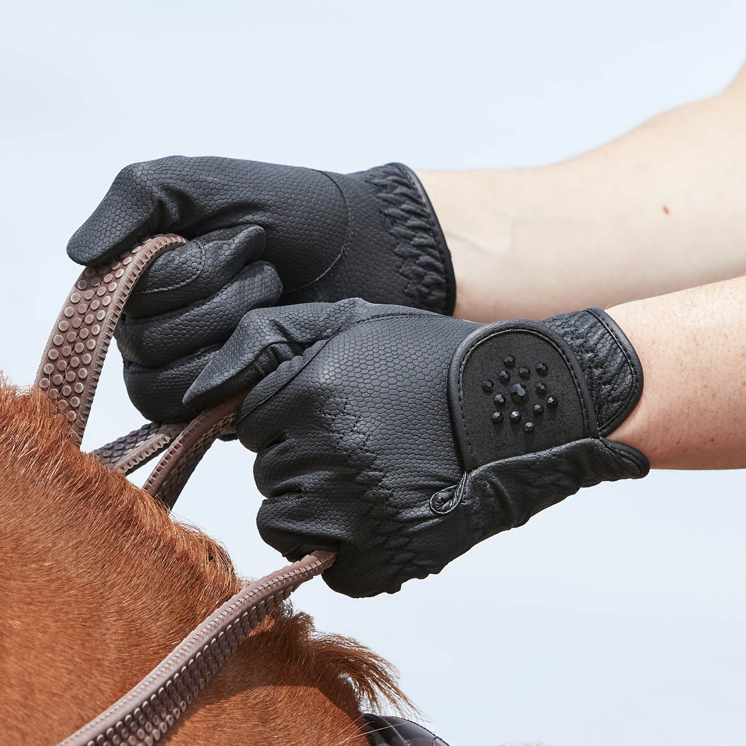 Dublin Everyday Bling Equestrian Riding Gloves - Image 2