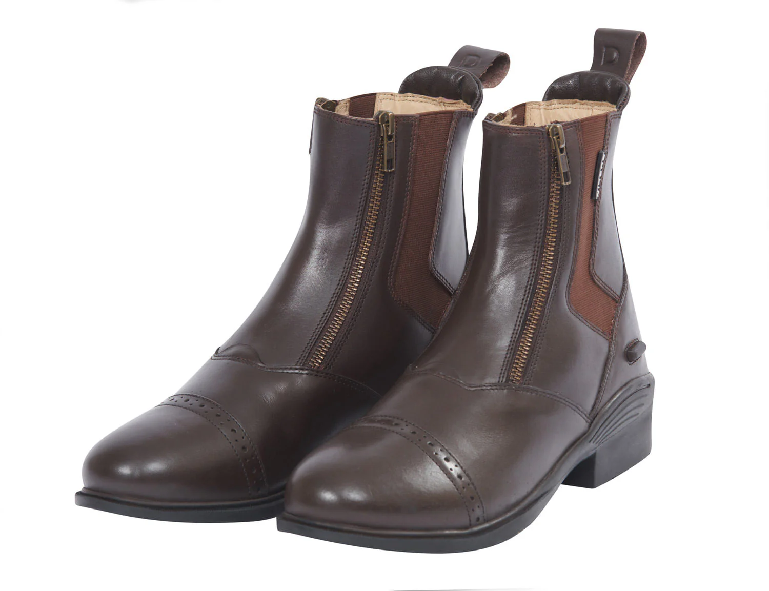 Dublin Evolution Double Zip Front Paddock Boots, Brown - Image 53