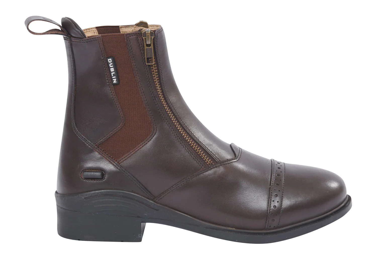 Dublin Evolution Double Zip Front Paddock Boots, Brown - Image 67