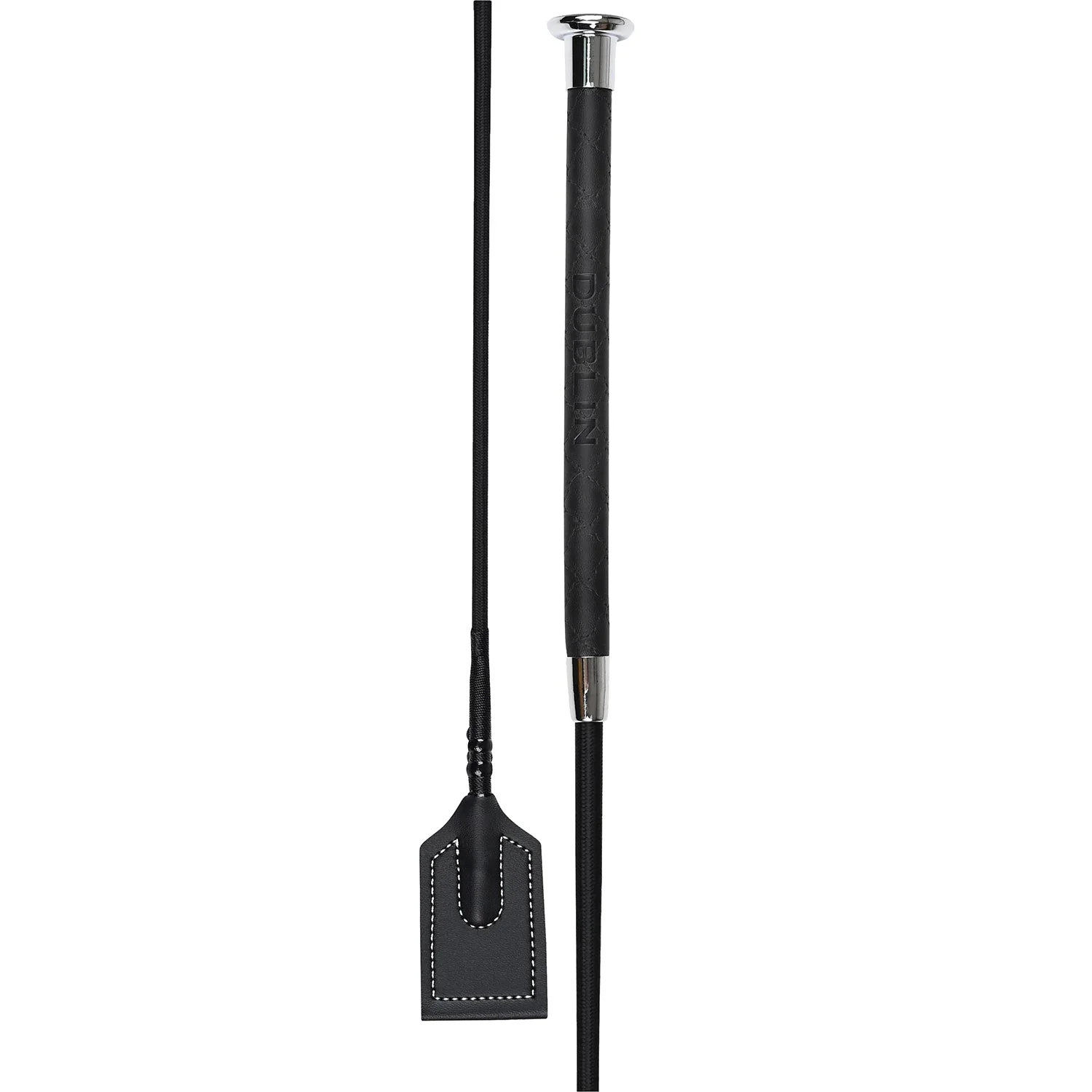 Dublin Fancy Stitch Leather English Riding Crop - Image 8