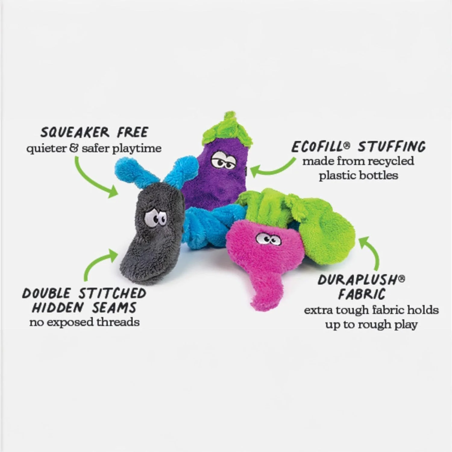 Duraplush Cherries Dog Toy, Small - Image 2