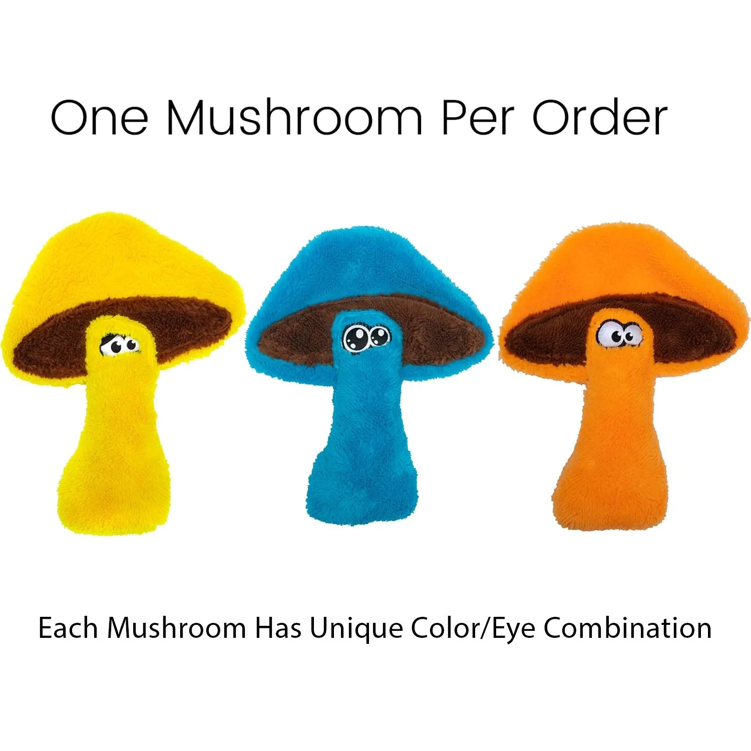 Duraplush Mushroom Dog Toy, Assorted Colors - Image 4