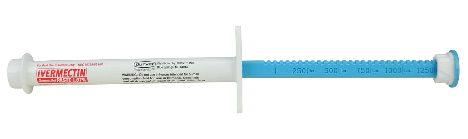 Durvet Ivermectin Horse Dewormer Paste 1.87%, Apple Flavor, 6.08 gm - Image 2