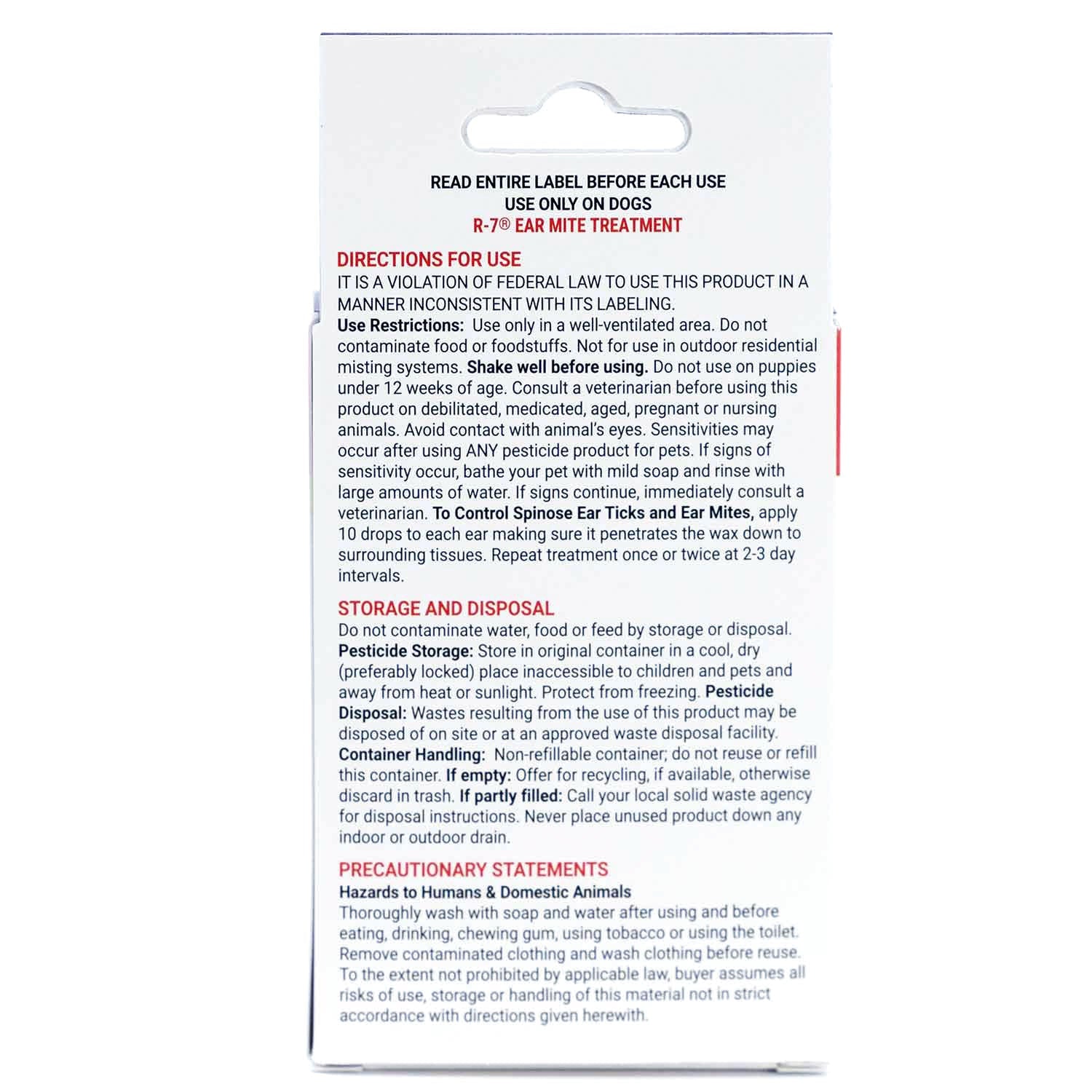 Miracle Care R-7 Ear Mite Treatment Kit for Dogs & Cats - Image 4
