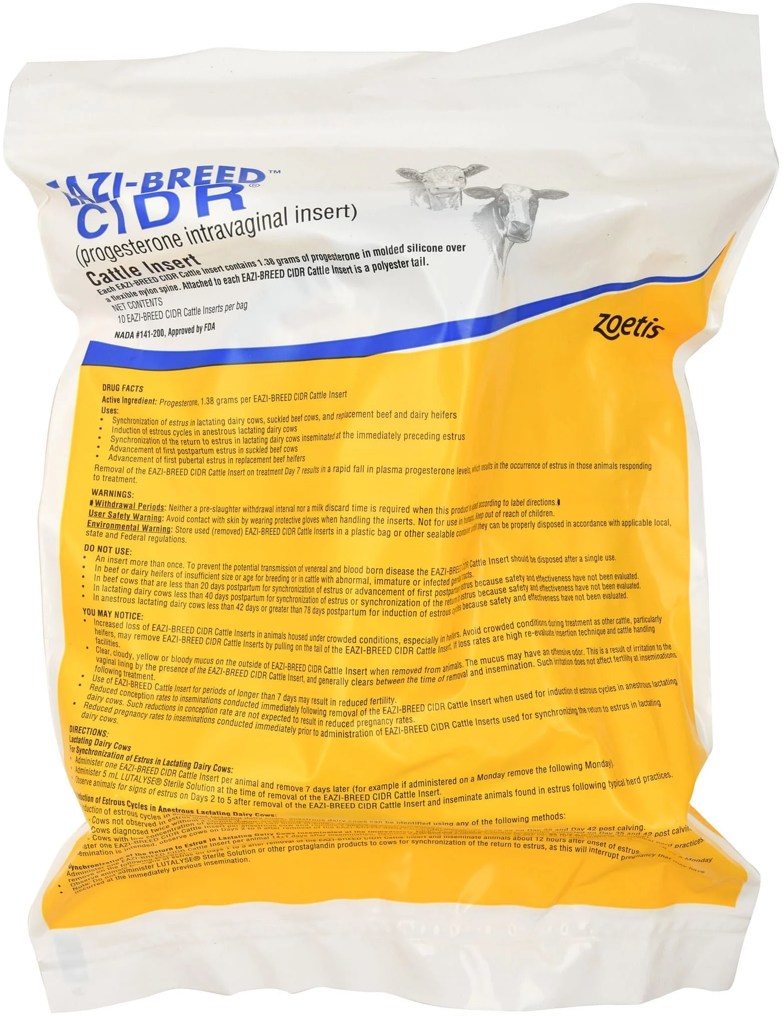 Eazi-Breed CIDR Progesterone Inserts for Beef & Dairy Cattle (& Applicator)