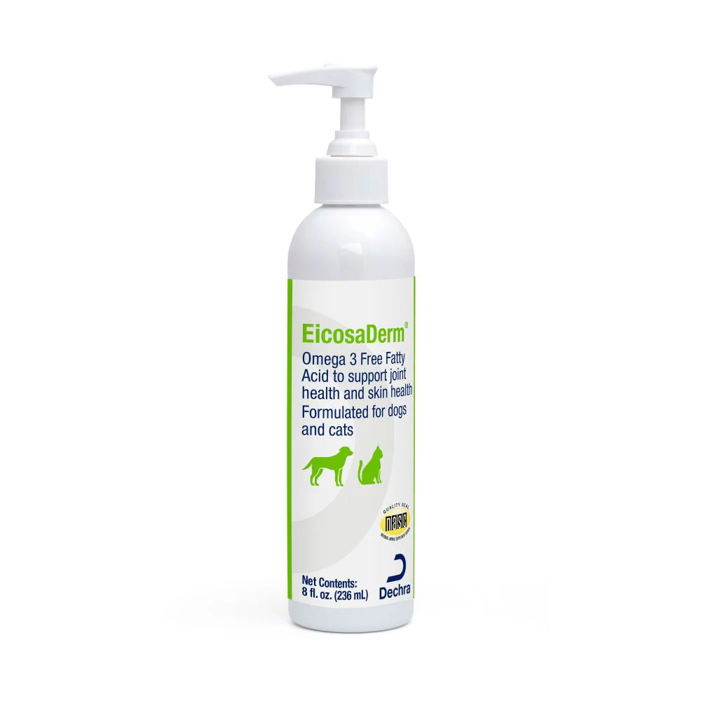 Dechra EicosaDerm Omega 3 Liquid for Dogs & Cats – Skin, Coat & Overall Health Supplement
