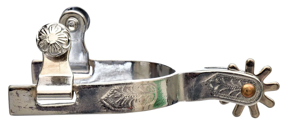 Jeffers Youth Engraved Spurs, Pair - Image 2