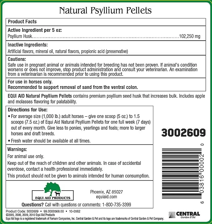Equi-Aid Natural Psyllium Fiber Pellets - Image 8